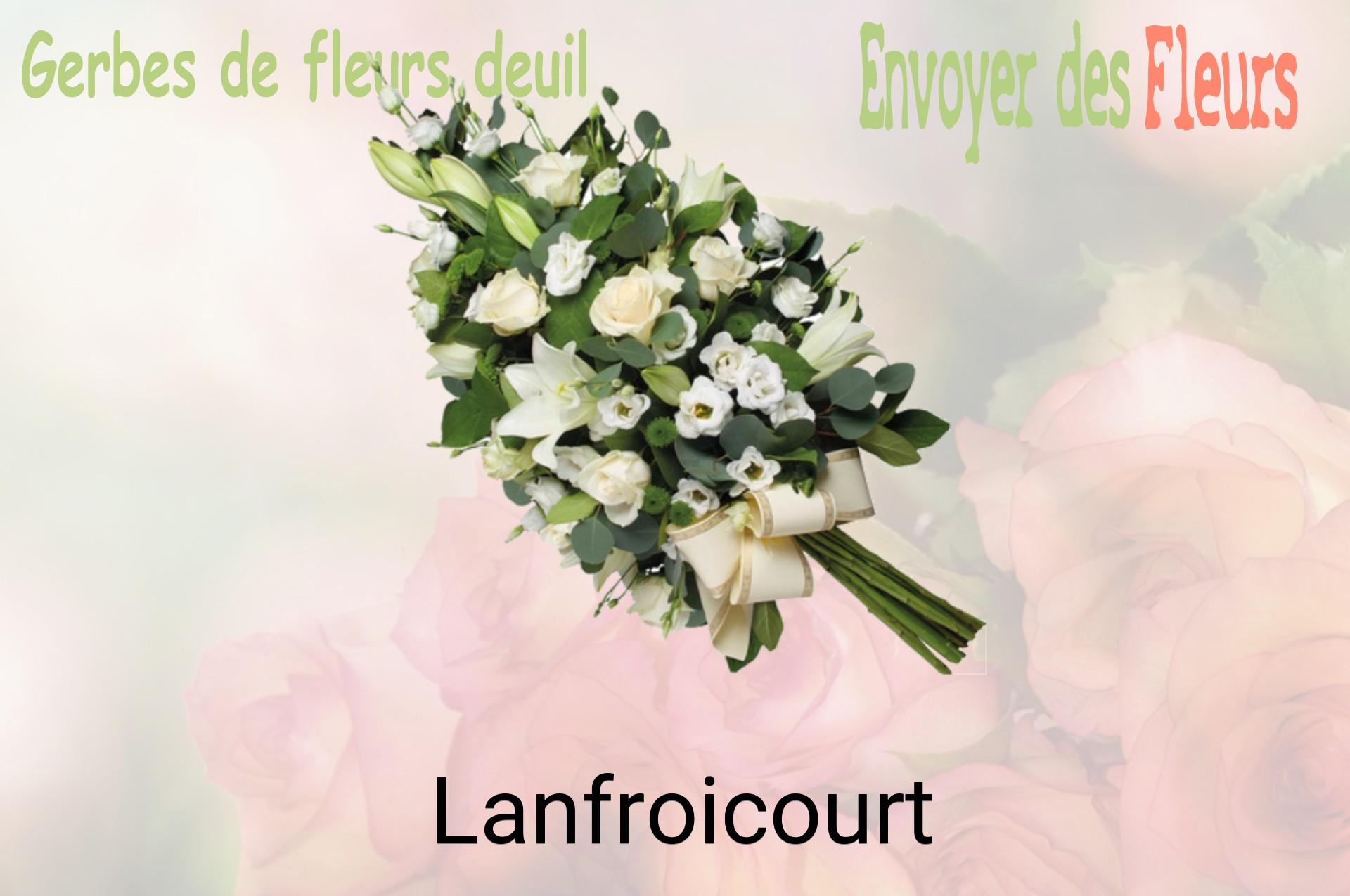 Gerbe de fleurs de deuil livrée à Lanfroicourt